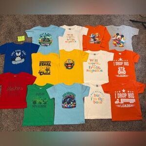 Colorful Kids Graphic T-Shirts Set-18